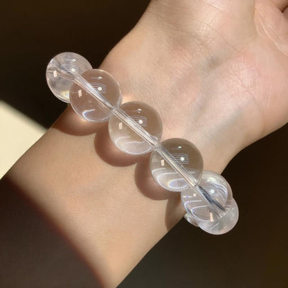 Aquamarine & Clear Quartz Bracelet – Natural Crystal Jewelry for Clarity and Inner Peace