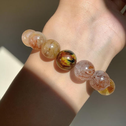 Браслет из тигрового глаза и кианита – украшение из натуральных кристаллов для уверенности и сосредоточенности.