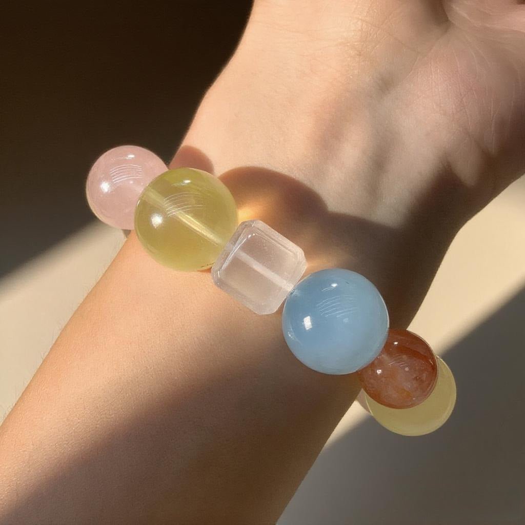 Multi-Stone Healing Bracelet – Chakra Balancing and Positive Energy