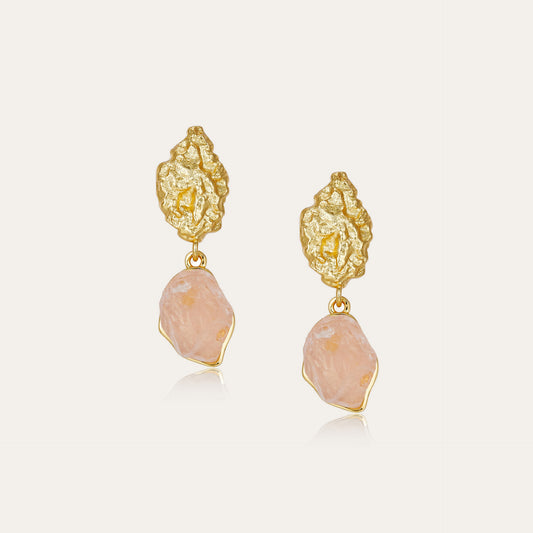 Factory Direct Sales925Silver Powder Crystal Earrings Exquisite Vintage Style Light Luxury French Style Niche Design Earrings Female