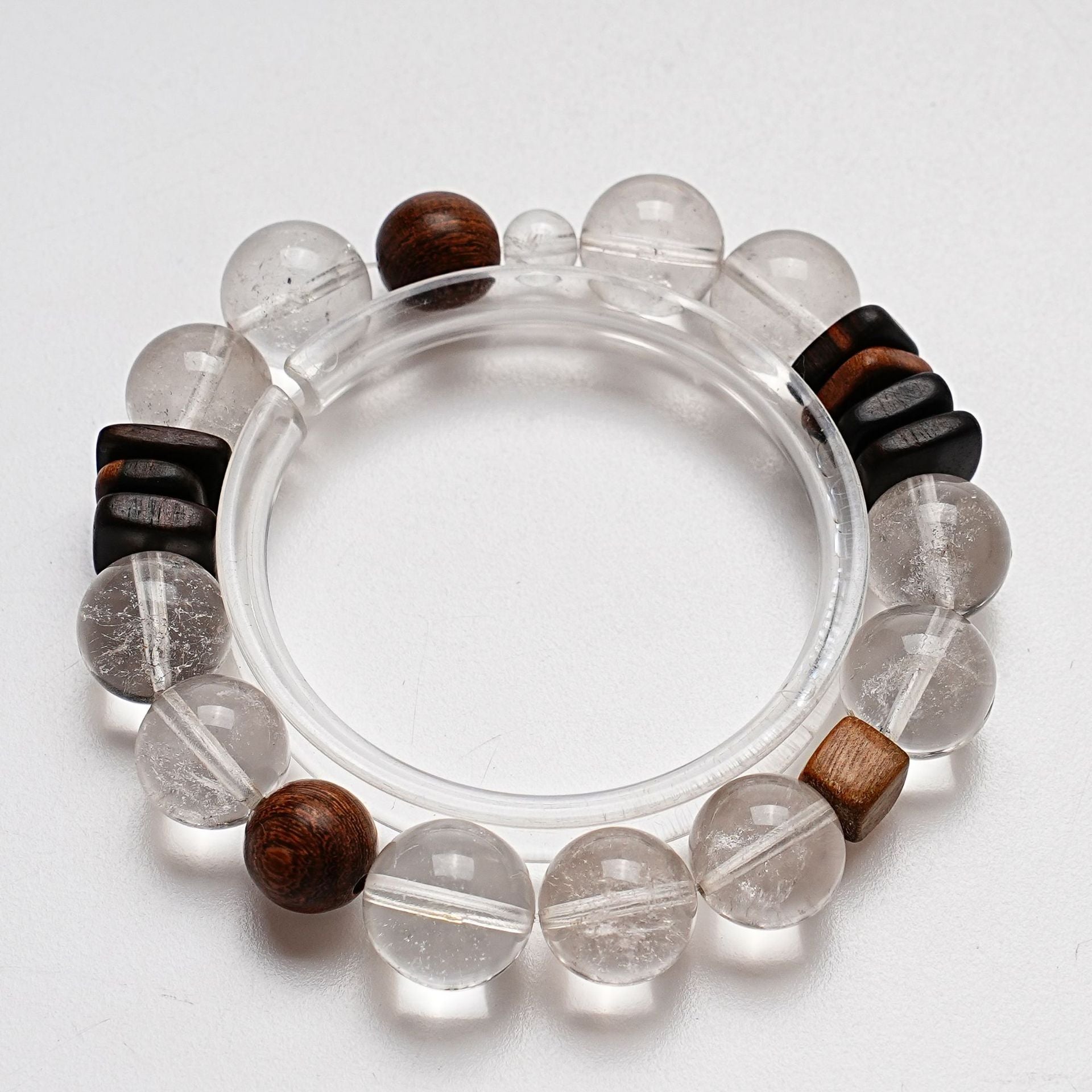 Natural White Crystal Bracelet for Women Fashionable Versatile High-end Single Circle Trendy Bracelet