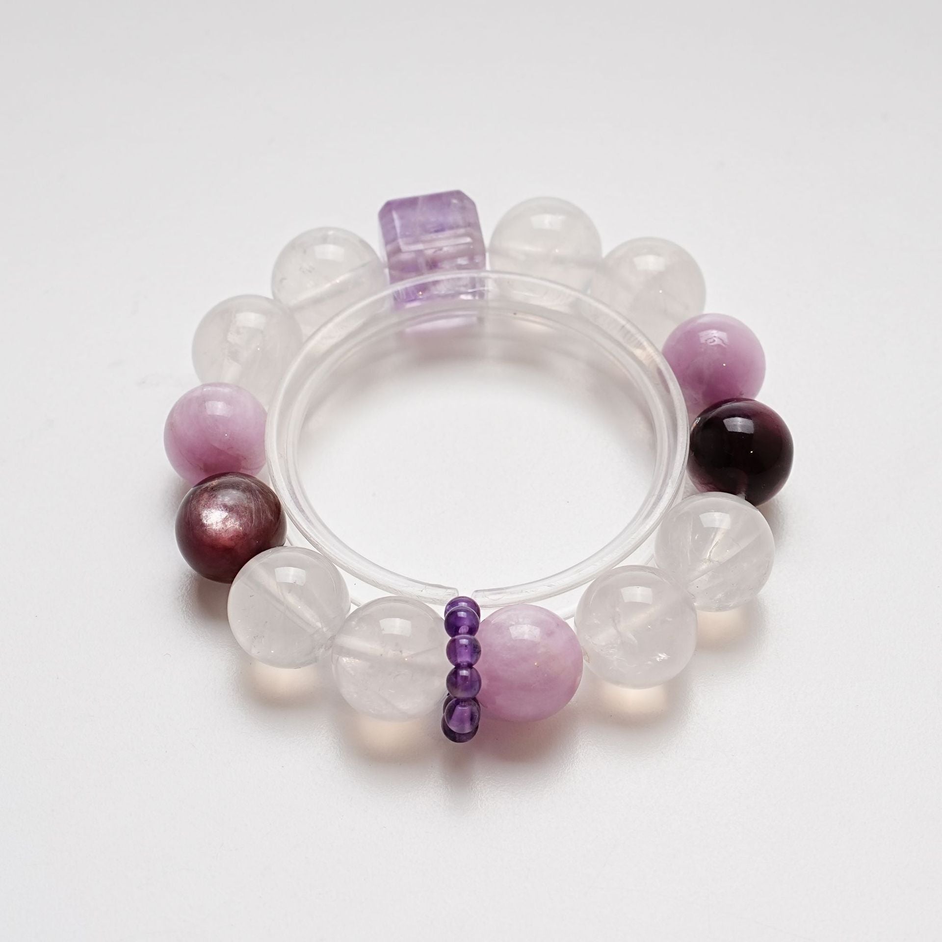 Natural Lepidolite Bracelet for Women Versatile Lepidolite Purple Jade Bracelet