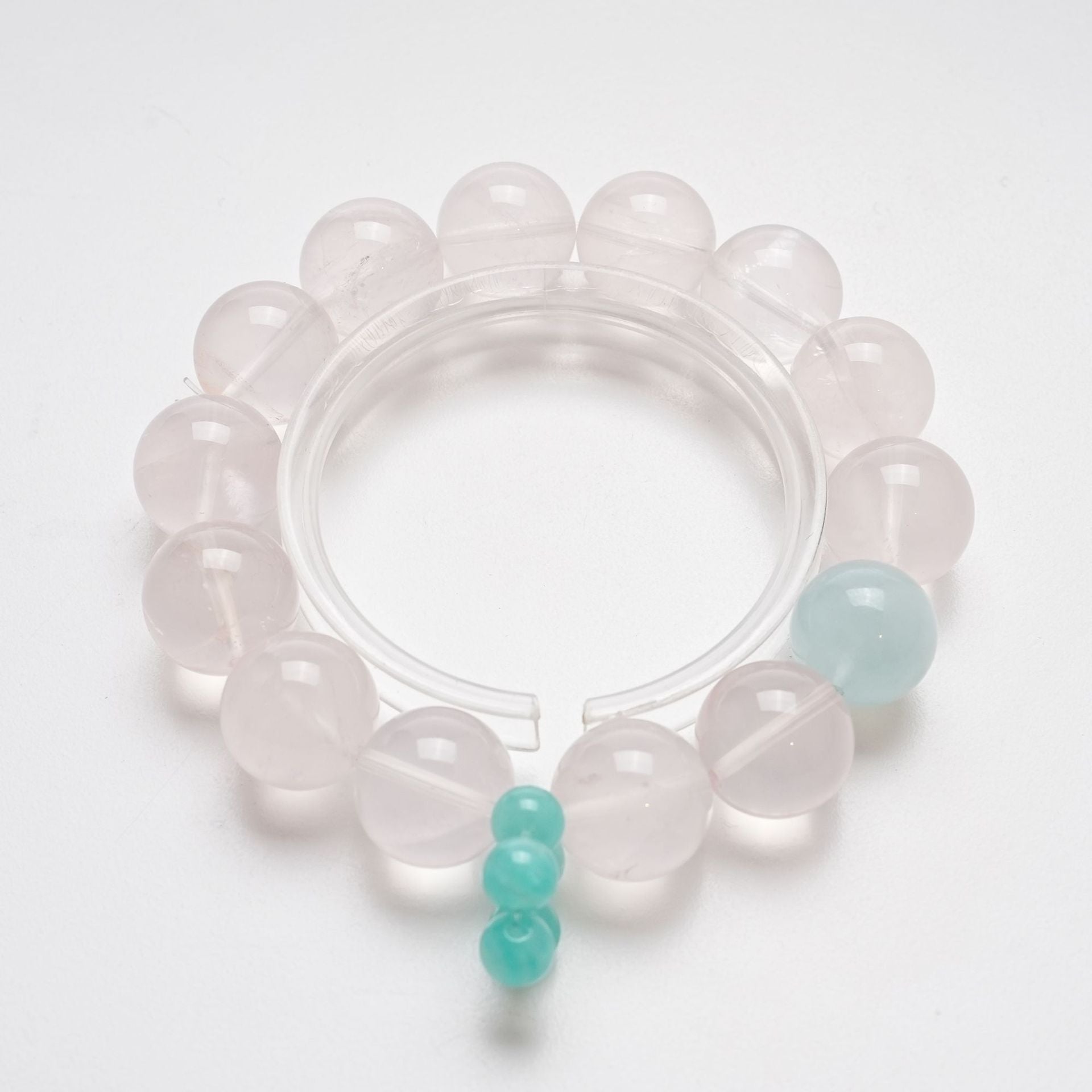 Natural Ice Orange Pink Crystal Bracelet for Women Versatile Aquamarine Amazonite Bracelet