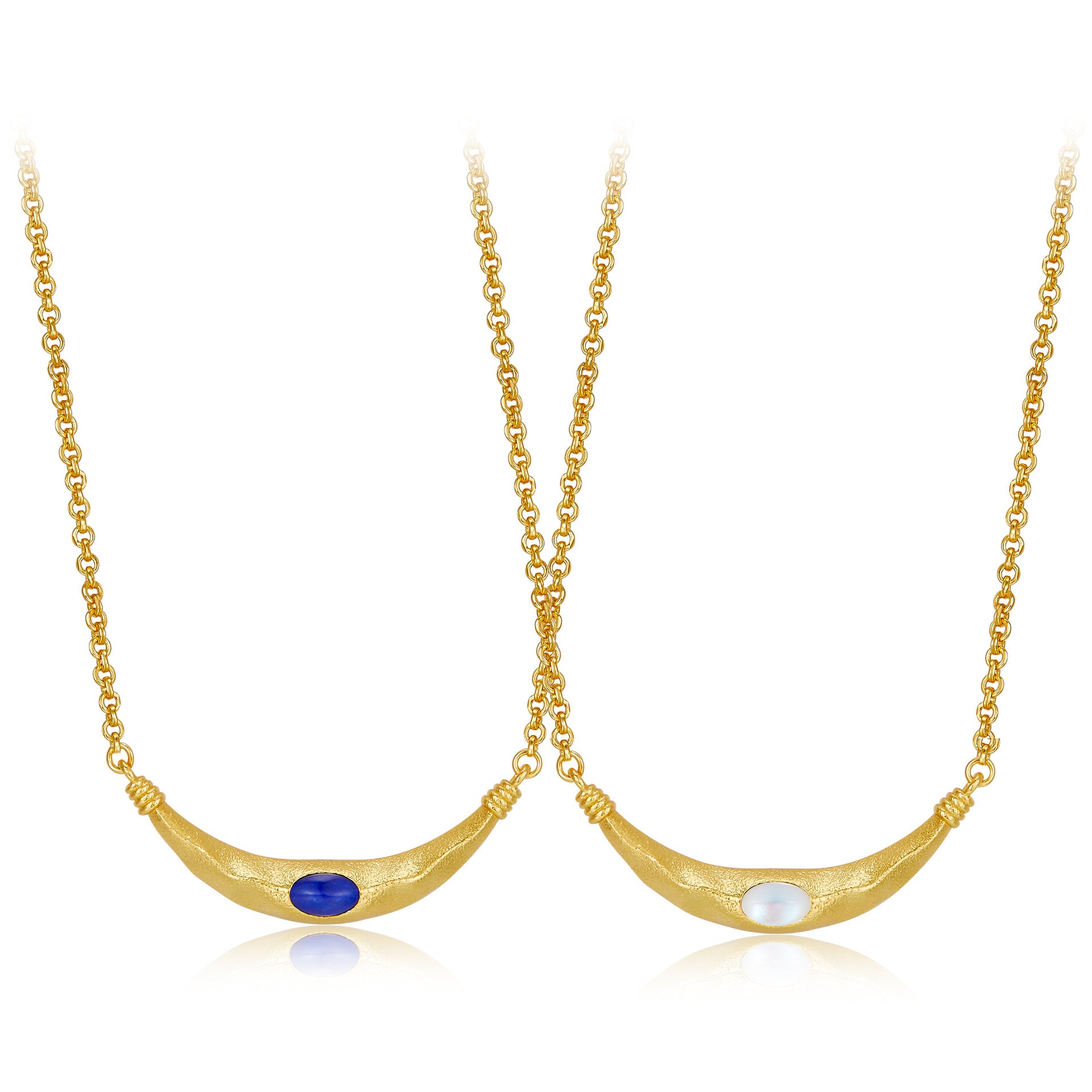 S925Silver Natural Stone Original Design High-End Vintage Collarbone Necklace for Women