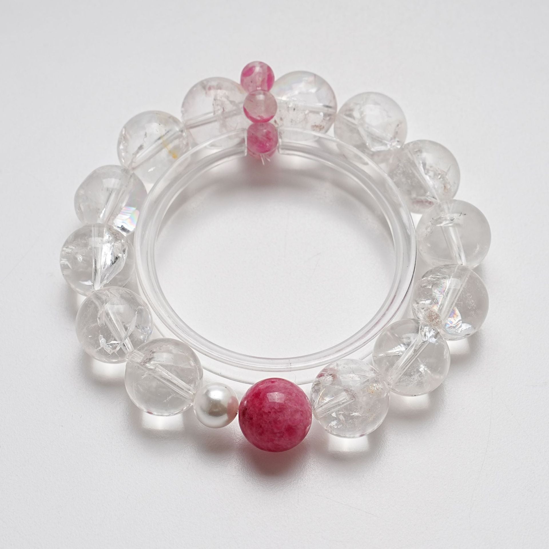 Natural White Acai Crystal Bracelet for Women Cherry Blossom Rain Shijia Shell Beads Fashion Bracelet