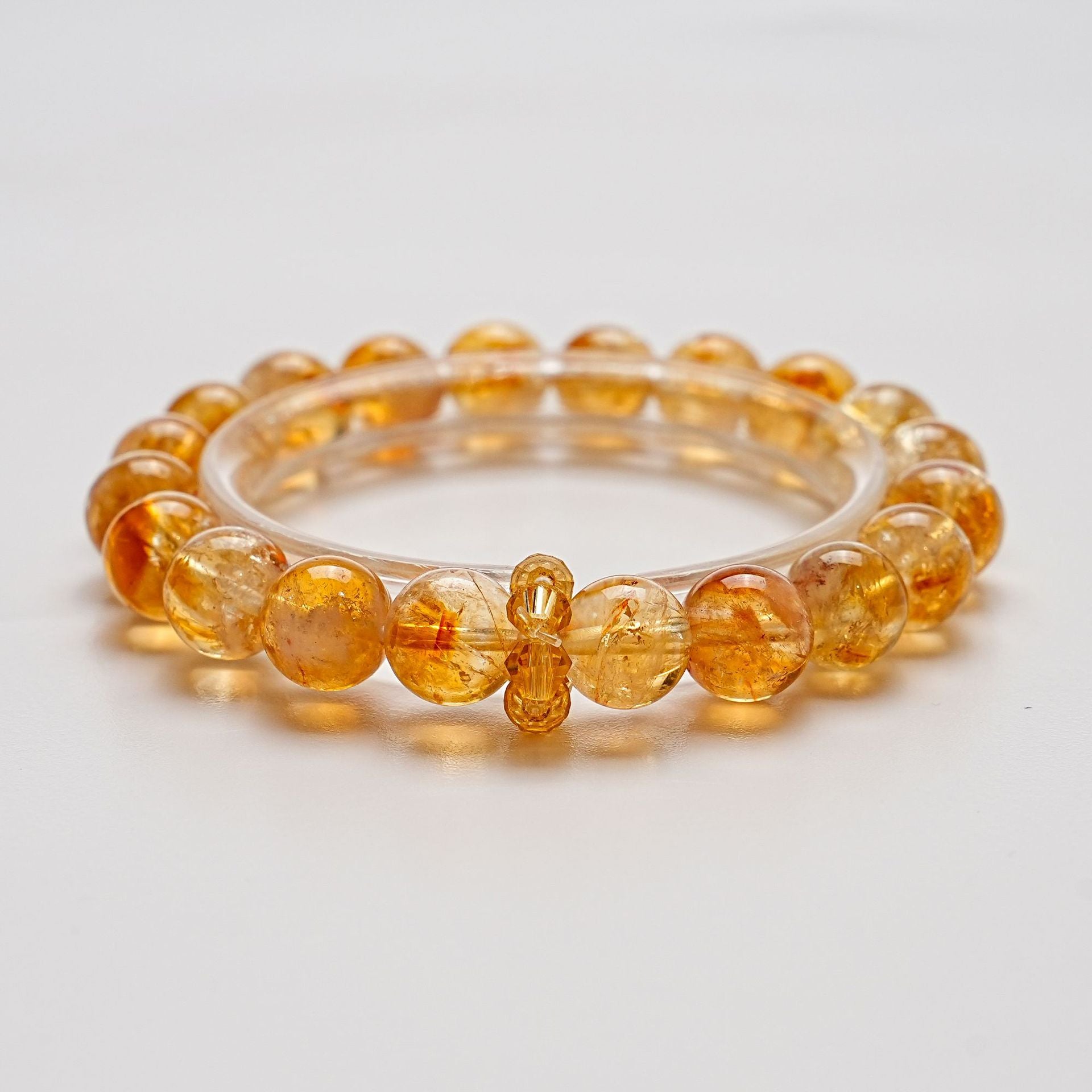 Yellow Pagoda Quartz & Citrine Bracelet — Radiance and Prosperity