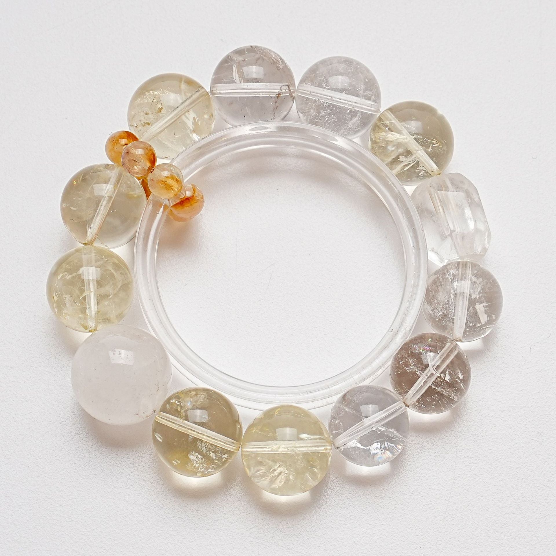 Natural Crystal White Crystal Bracelet Women's Shijia Fashion High-end Bracelet