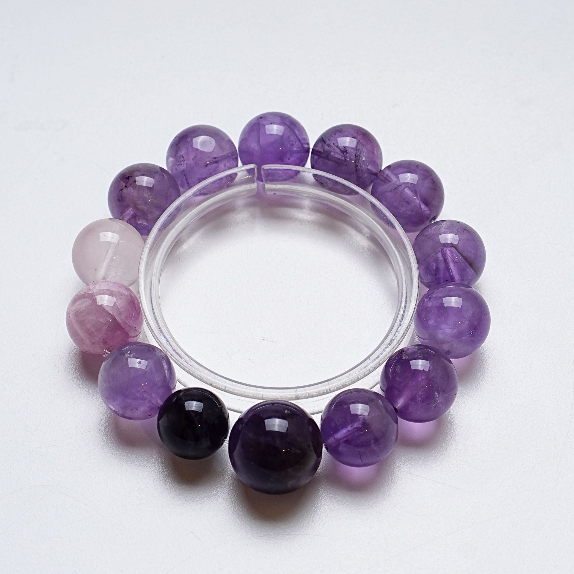High Quality Natural Uruguay Amethyst Crystal Bracelet fashion Ice Orange Pink Bracelet