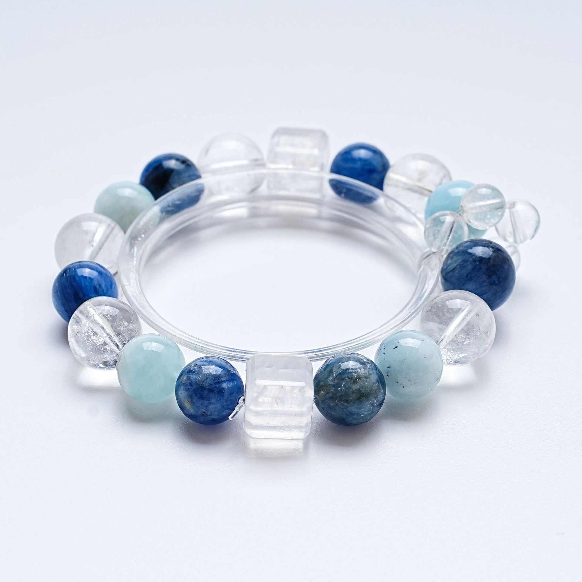 Natural White Crystal Bracelet Women's Kyanite Aquamarine Fashion Bracelet
