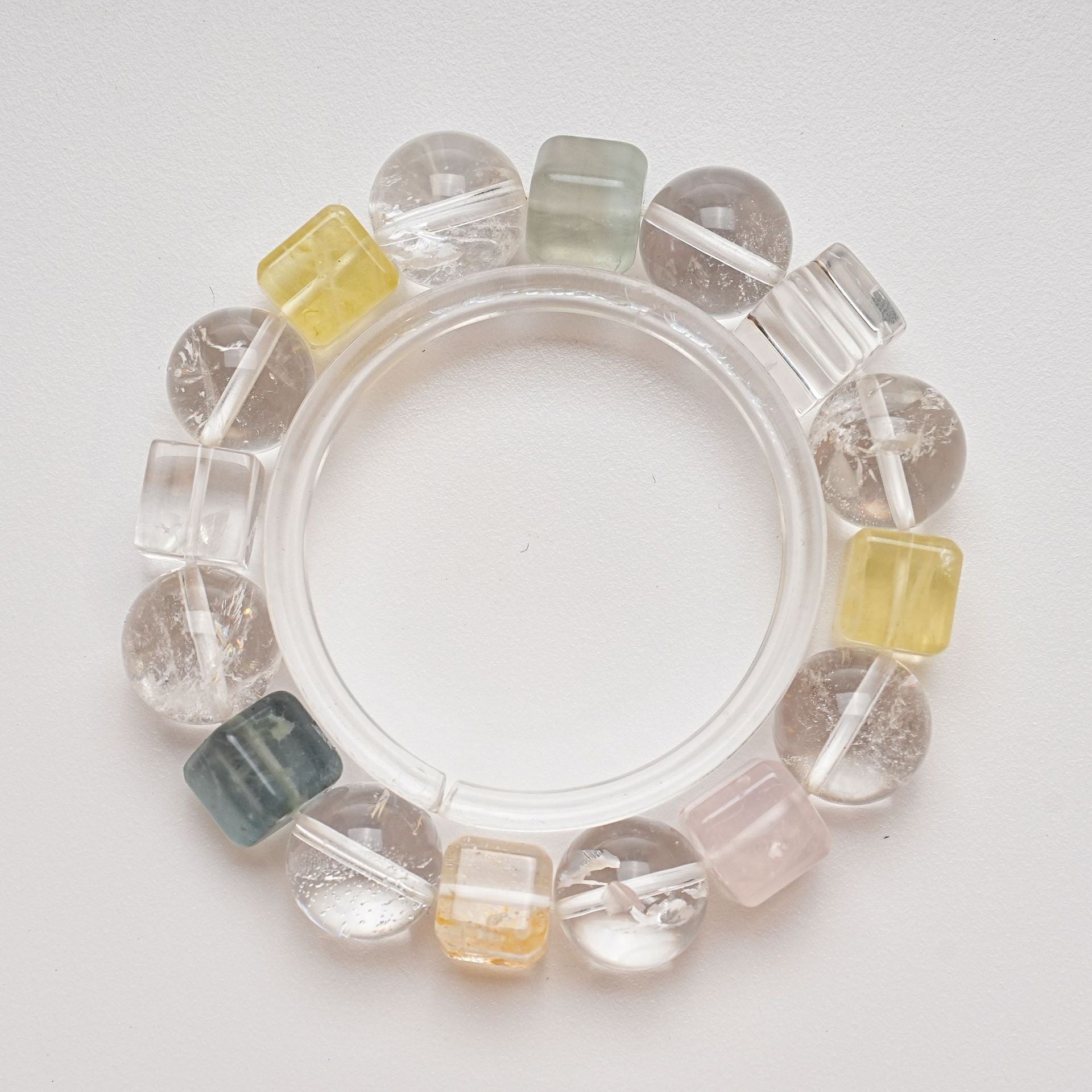 Natural White Crystal Bracelet Women's Versatile High-End White Crystal Bracelet