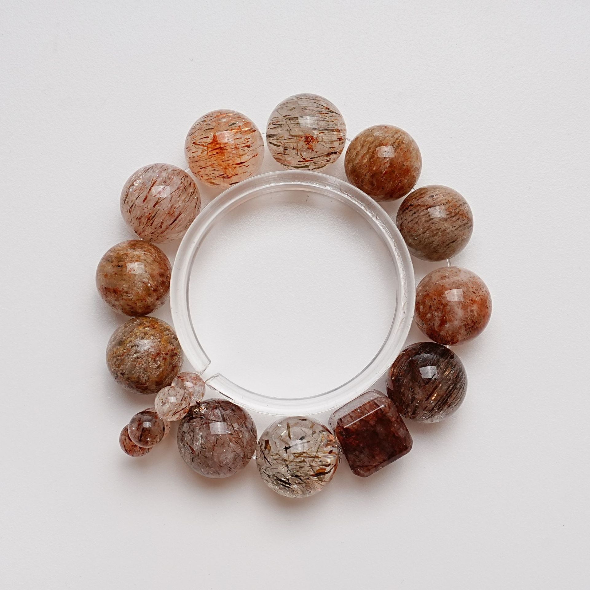 Natural Black Gold Super Seven Crystal Bracelet for Women Versatile Thousand Layer Phantom Bracelet