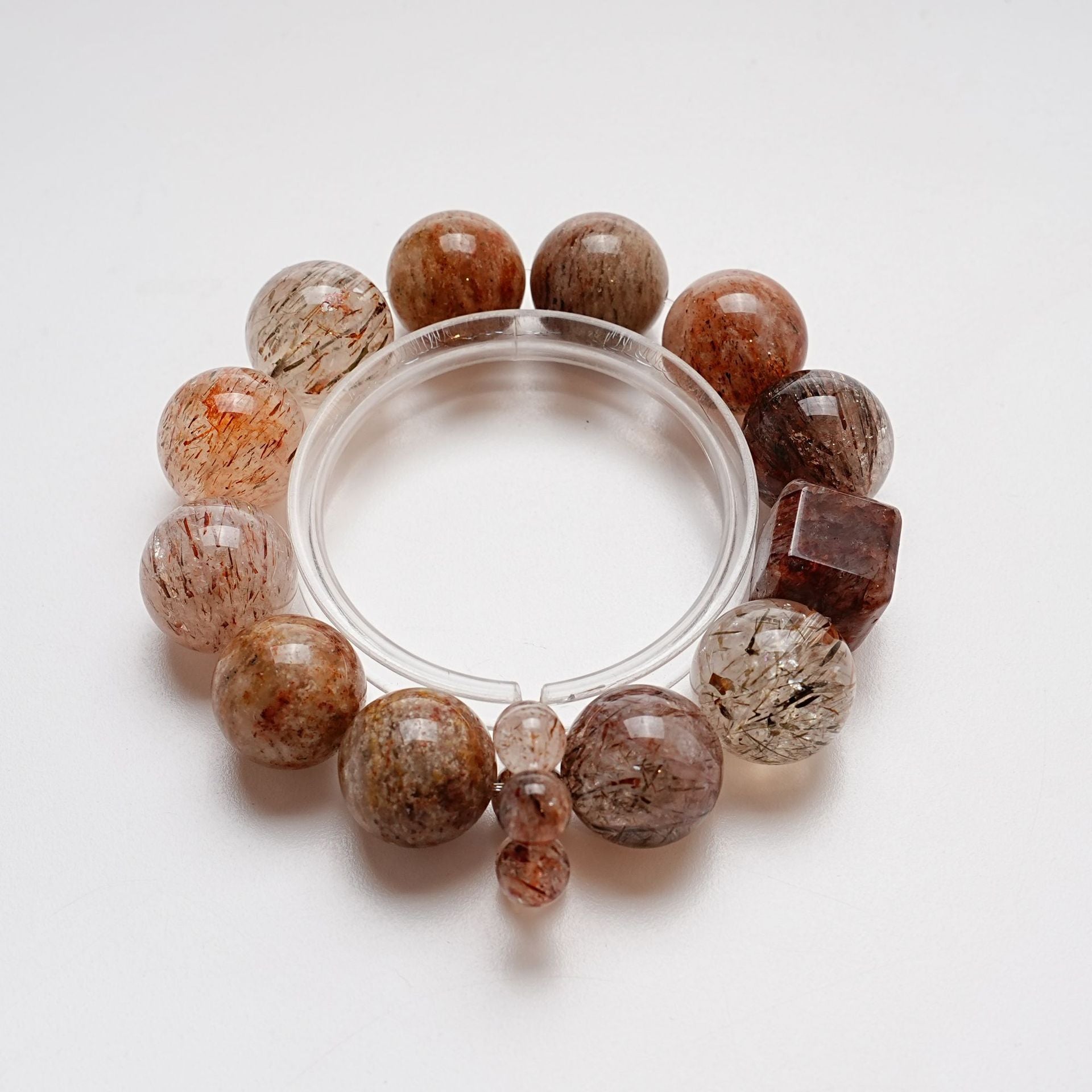 Natural Black Gold Super Seven Crystal Bracelet for Women Versatile Thousand Layer Phantom Bracelet