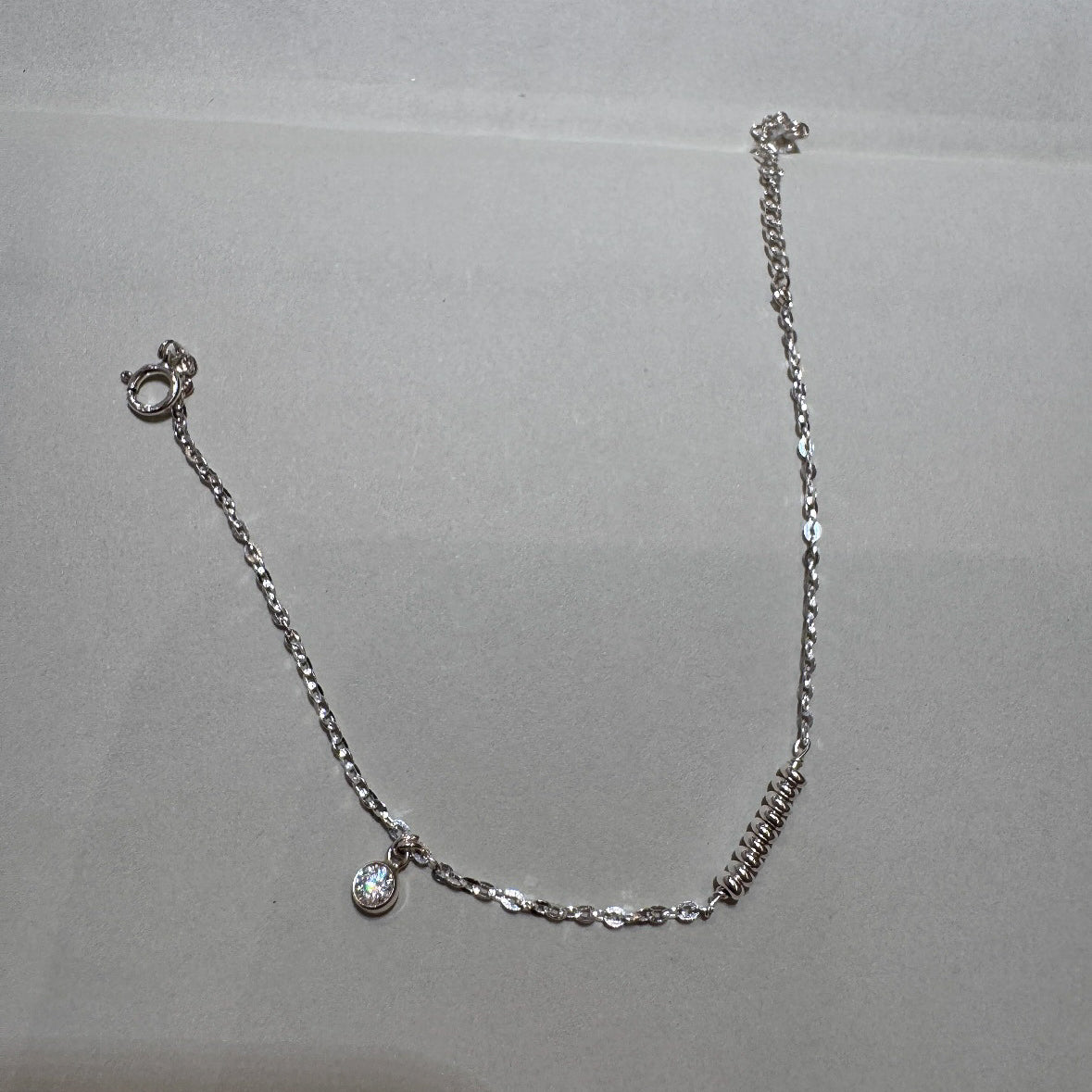 Exquisite S925Pure Silver American Made Gold-Plated Plain Circle Bracelet with Dynamic Craftsmanship, Light Luxury High-End Design