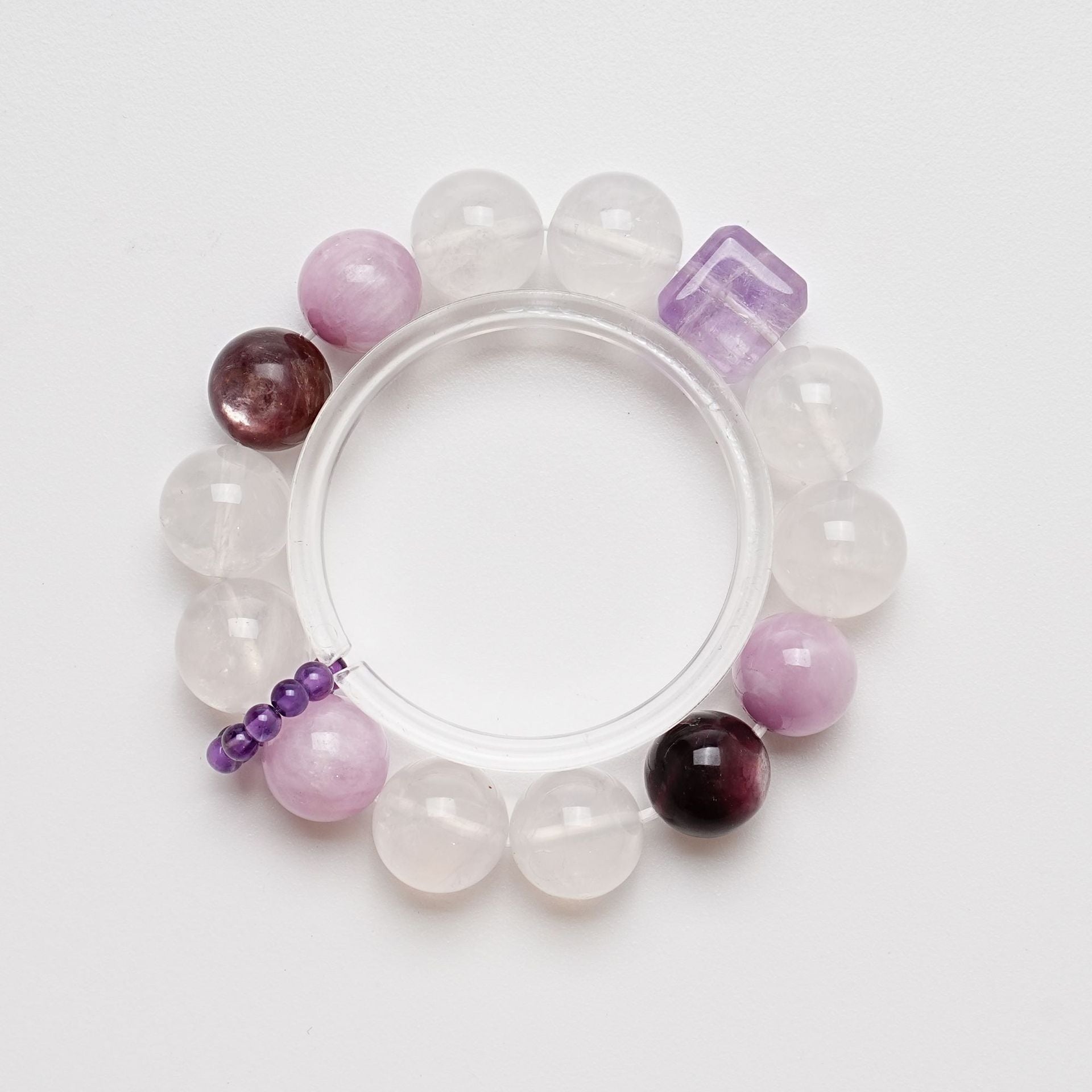 Natural Lepidolite Bracelet for Women Versatile Lepidolite Purple Jade Bracelet